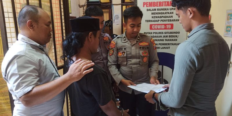 Polres Situbondo Amankan Empat Warga Besuki Kedapatan Main Judi Online