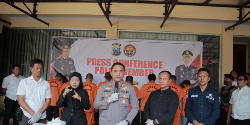 Polres Jember Ungkap Penyalahgunaan Narkoba 10 orang Berhasil Diamankan Satu Diantaranya Oknum Perangkat Desa