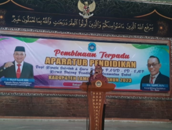 Kegiatan Pembinaan Terpadu Aparatur Pendidikan Korwil Babat