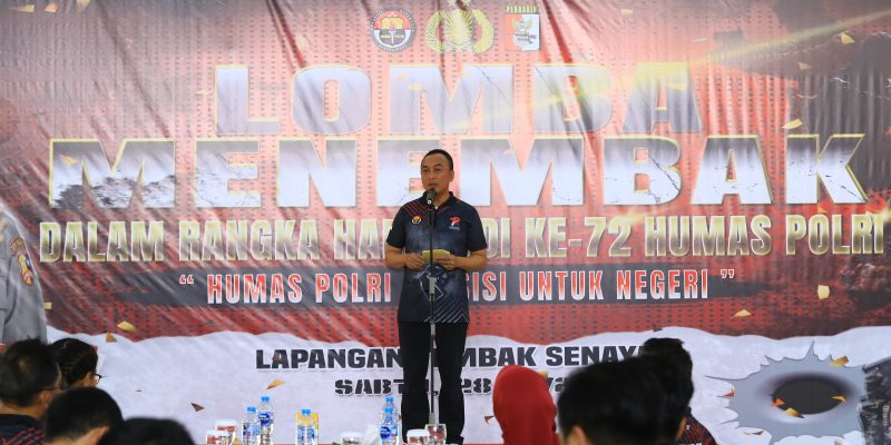 Kadiv Humas Polri Buka Pertandingan Menembak Pemimpin Redaksi