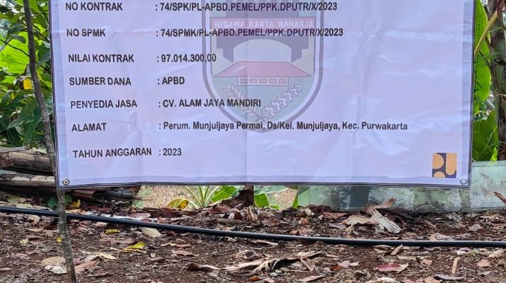 DPUTR Kabupaten Purwakarta Alokasikan Pemeliharaan Drainase Jalan UPTD III