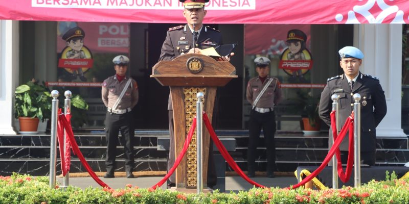 Peringati Hari Sumpah Pemuda Ke-95, Wakapolres Pasuruan Pimpin Upacara