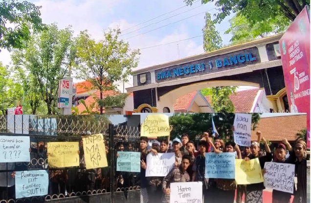 Pelajar SMAN 1 Bangil dan Taruna Madani Demo, Sekolah Bayar Mahal Fasilitas Minim, Minta Kasek Mundur