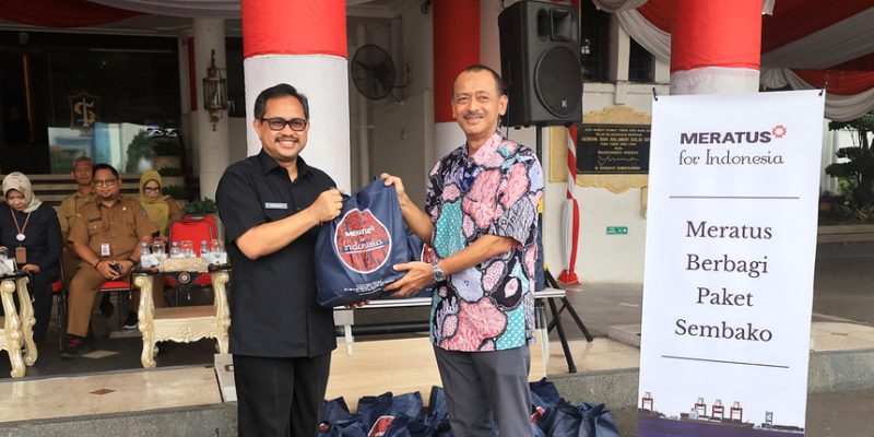 Pemkot Surabaya Terima Bantuan 500 Paket Sembako Dari Meratus