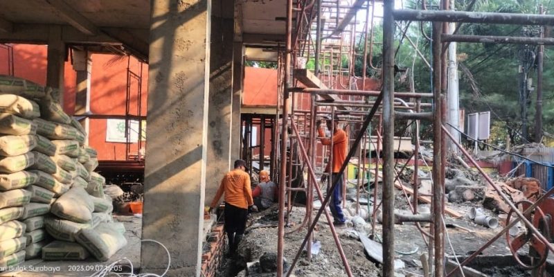 Diduga Proyek Kantor THP Kenjeran Surabaya Pekerjaannya Melanggar Undang-Undang Serta Tanpa Papan Nama”