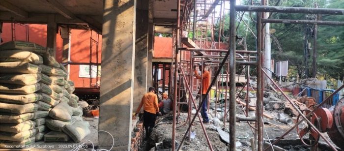 Diduga Proyek Kantor THP Kenjeran Surabaya Pekerjaannya Melanggar Undang-Undang Serta Tanpa Papan Nama”