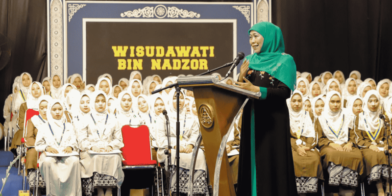 Gubernur Khofifah Hadiri Haflah Dan Wisuda Khotmil Qur’an PPTQ Al Falah Ploso Kediri