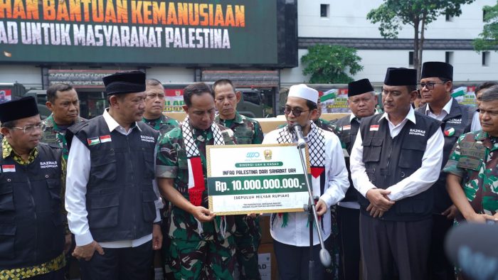 Peduli Kemanusiaan, TNI AD Kirim Bantuan Untuk Warga Palestina