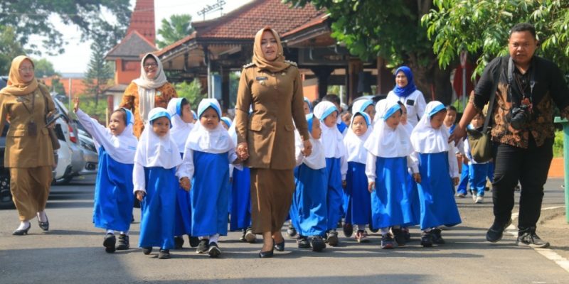 Kenalkan Profesi Kepala Daerah, TK Negeri Pembina 1 Sooko Kunjungi Kantor Bupati Mojokerto
