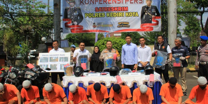 Polres Kediri Kota Ungkap 6 Kasus, Diantaranya Pengroyokan Hingga Korban Meninggal Dunia