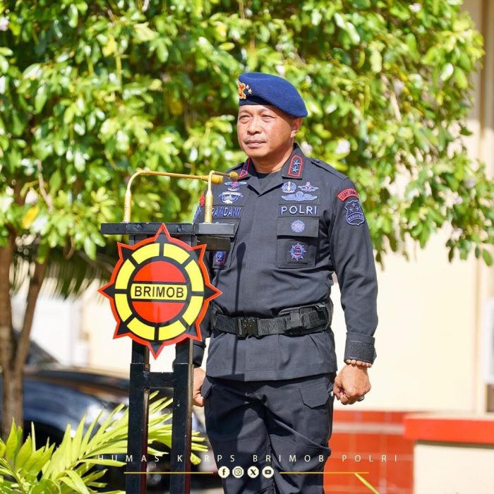 Wakil Komandan Korps Brimob Polri Irjen Pol.Ramdani Hidayat, S.H, Pimpin Apel Pagi Gabungan