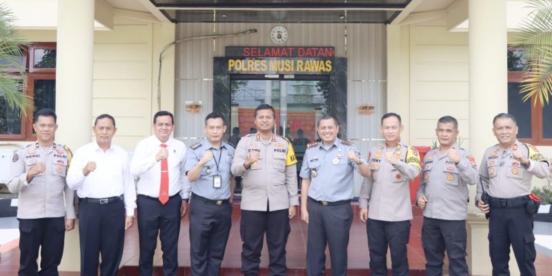 Kapolres Mura AKBP Danu Agus Purnomo SIK,MH Menerima Kunjungan Kalapas Narkotika Kelas ll A Muara Beliti