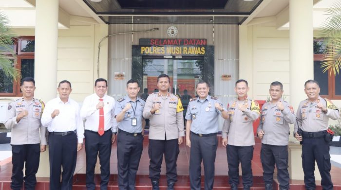 Kapolres Mura AKBP Danu Agus Purnomo SIK,MH Menerima Kunjungan Kalapas Narkotika Kelas ll A Muara Beliti
