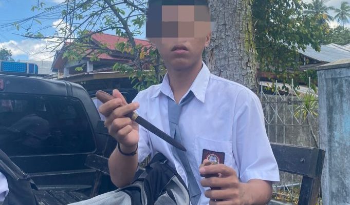 Miris, Sekelompok Pelajar Terjaring Razia Bolos Sekolah dan Satu Siswa Bawa Sajam