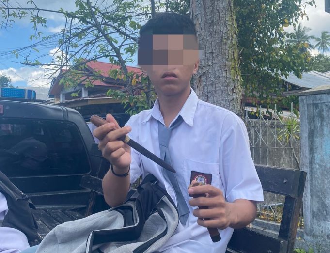 Miris, Sekelompok Pelajar Terjaring Razia Bolos Sekolah dan Satu Siswa Bawa Sajam