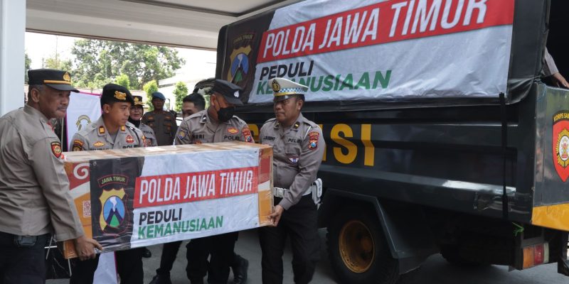Peduli Kemanusiaan, Polres Pasuruan Berikan Bantuan Untuk Korban Gaza Palestina