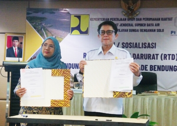 Hadiri Sosialisasi RTD Bendungan Gongseng Dan Pacal, Pj Bupati Bojonegoro Ajak Semua Pihak Aktif Menjaga