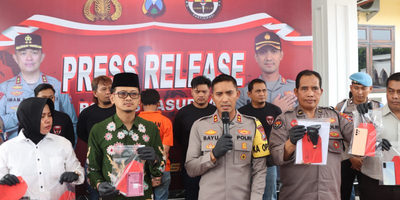 Polres Pasuruan Berhasil Tangkap Pelaku Pembunuhan Di Randupitu Gempol