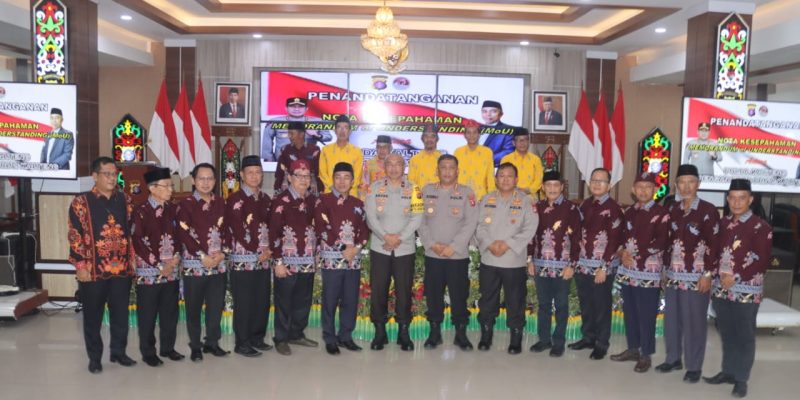 Akselerasi Penguatan Fungsi Pengawasan, Polda Kalteng Gelar MoU Bersama FKUB