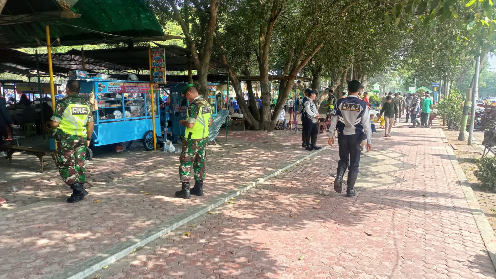 Ciptakan Rasa Aman Kodim 0822/Bondowoso ikut apel Patroli Gabungan