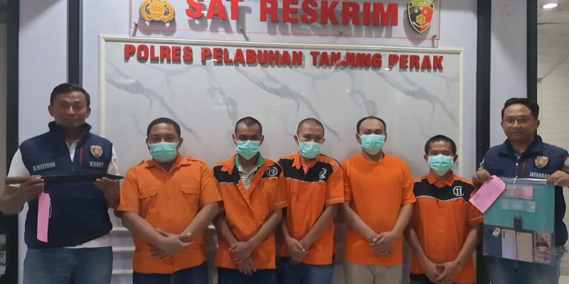 Polres Tanjungperak Berhasil Mengamankan Komplotan Pencurian Mobil