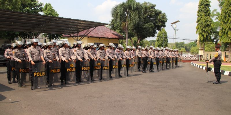 Siap Amankan Pemilu 2024, Personil Power On Hand Kapolres Pekalongan Laksanakan Latihan