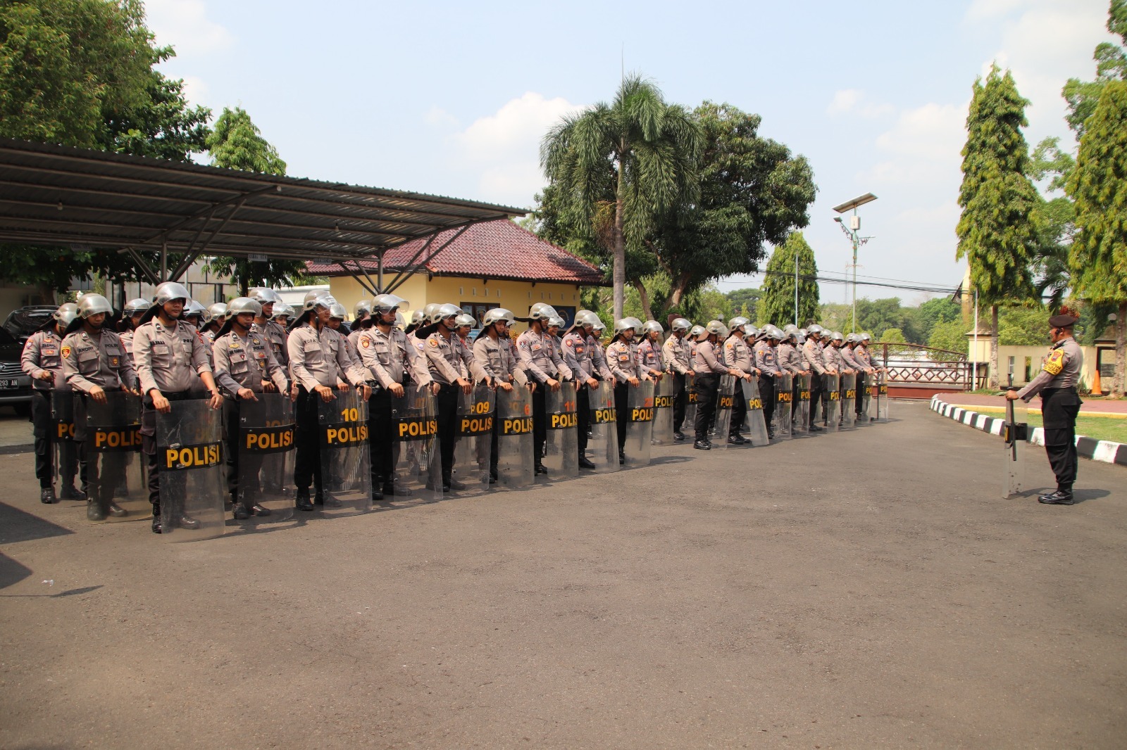 Siap Amankan Pemilu 2024, Personil Power On Hand Kapolres Pekalongan Laksanakan Latihan