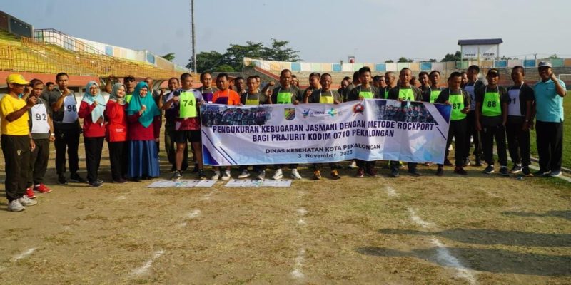 Ratusan Anggota Kodim 0710/Pekalongan Jalani Tes Kebugaran Jasmani Rockport