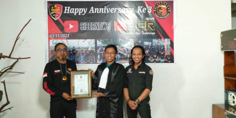 Bukti Nyata Media Nasional Sibernews Gelar HUT ke- 3 tahun, Berikut Pesan Pimpinan Redaksi