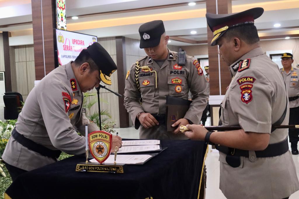 Kapolda Kalteng Pimpin Sertijab  Jabatan Kapolres Seruyan Resmi Berganti