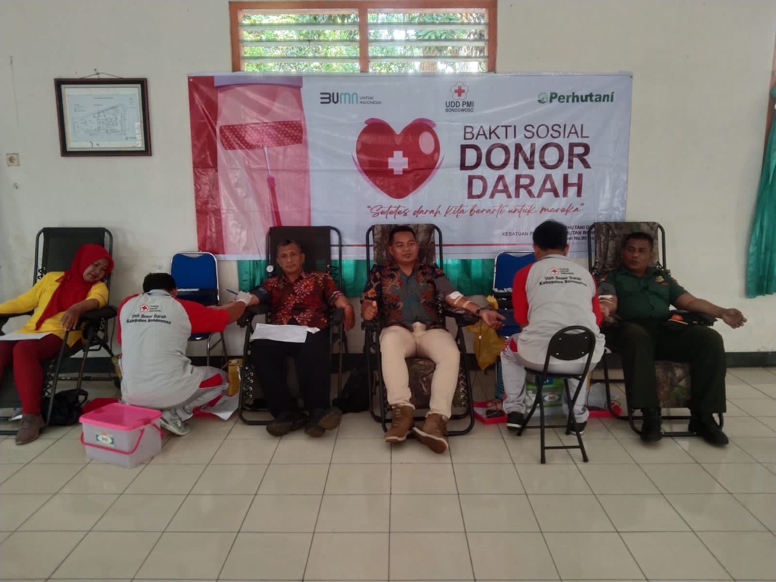 HPN Tahun 2023, Management KPH Perhutani Bekerjasama Dengan PMI Kabupaten Bondowoso Gelar Donor Darah