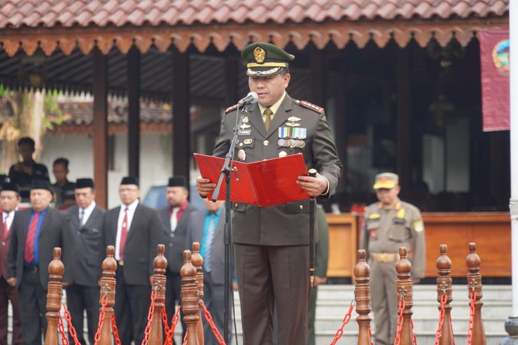 Danrem Wijayakusuma Irup Peringatan Hari Pahlawan Ke-78 Pemkab Banyumas