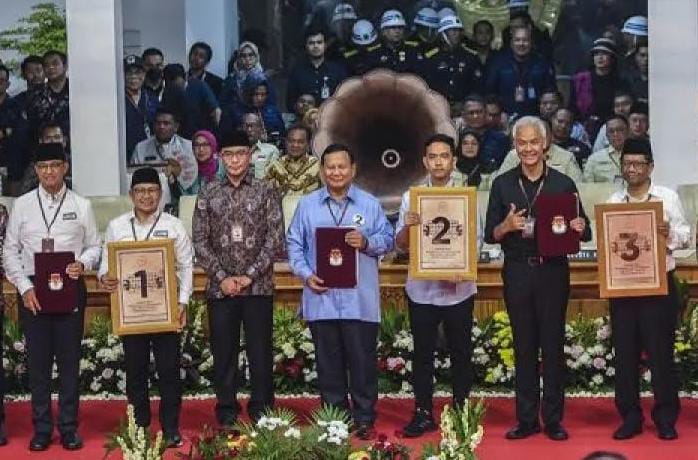 Pengundian Urut Calon Capres dan Cawapres : Anies nomor urut 1, Prabowo 2, Ganjar nomor 3