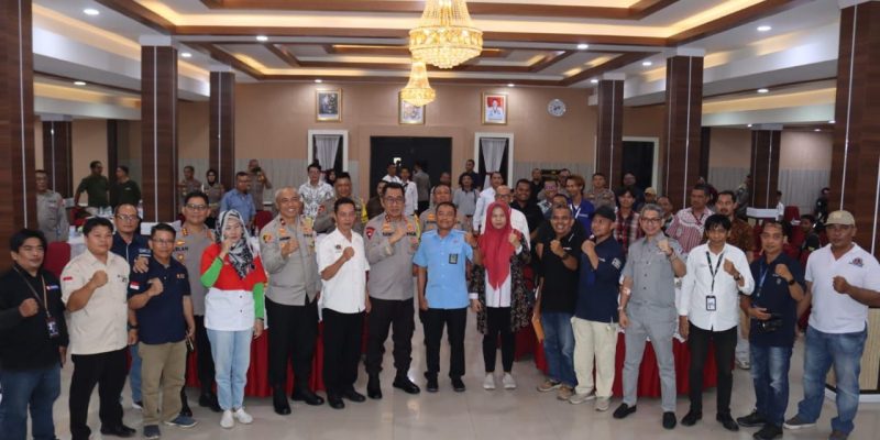 Polda Kalteng Gelar Deklarasi Pemilu Damai Bersama Insan Pers