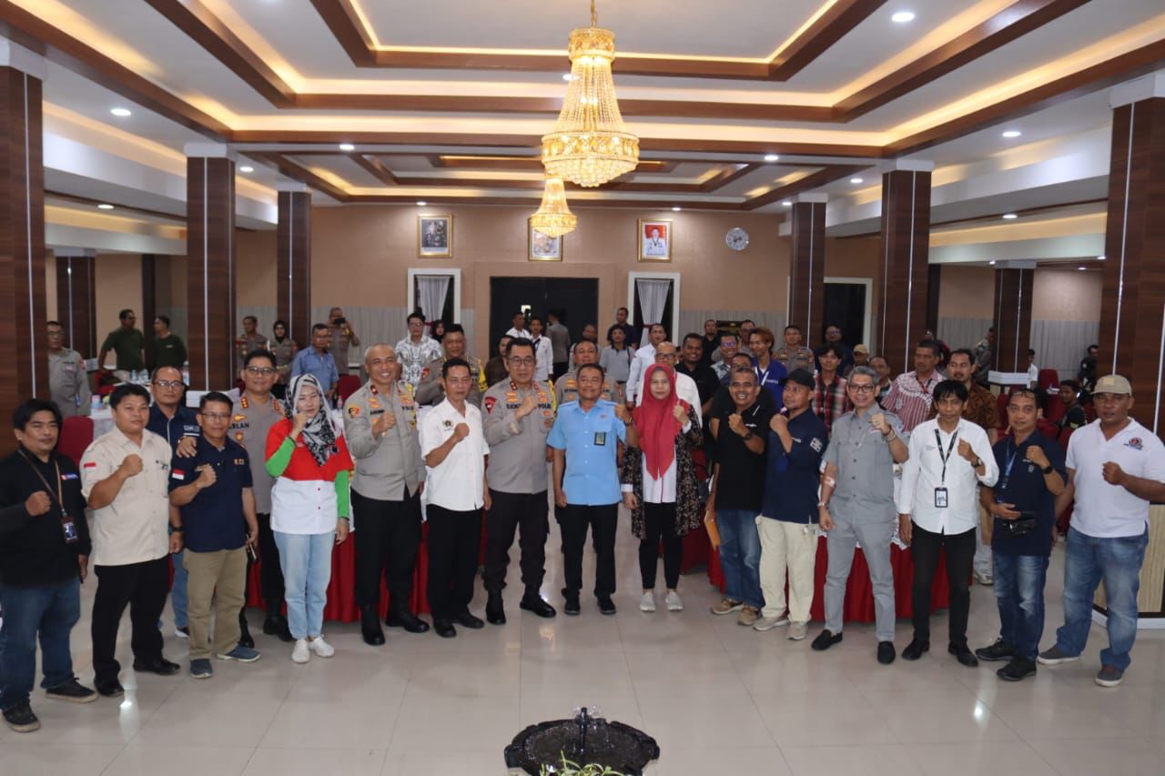 Polda Kalteng Gelar Deklarasi Pemilu Damai Bersama Insan Pers