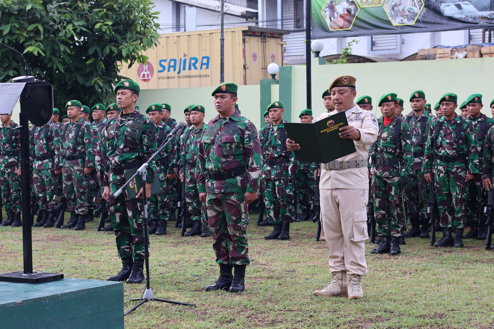 Bacakan Amanat Kasad, Dandim Batang Pimpin Upacara Bendera 17-an
