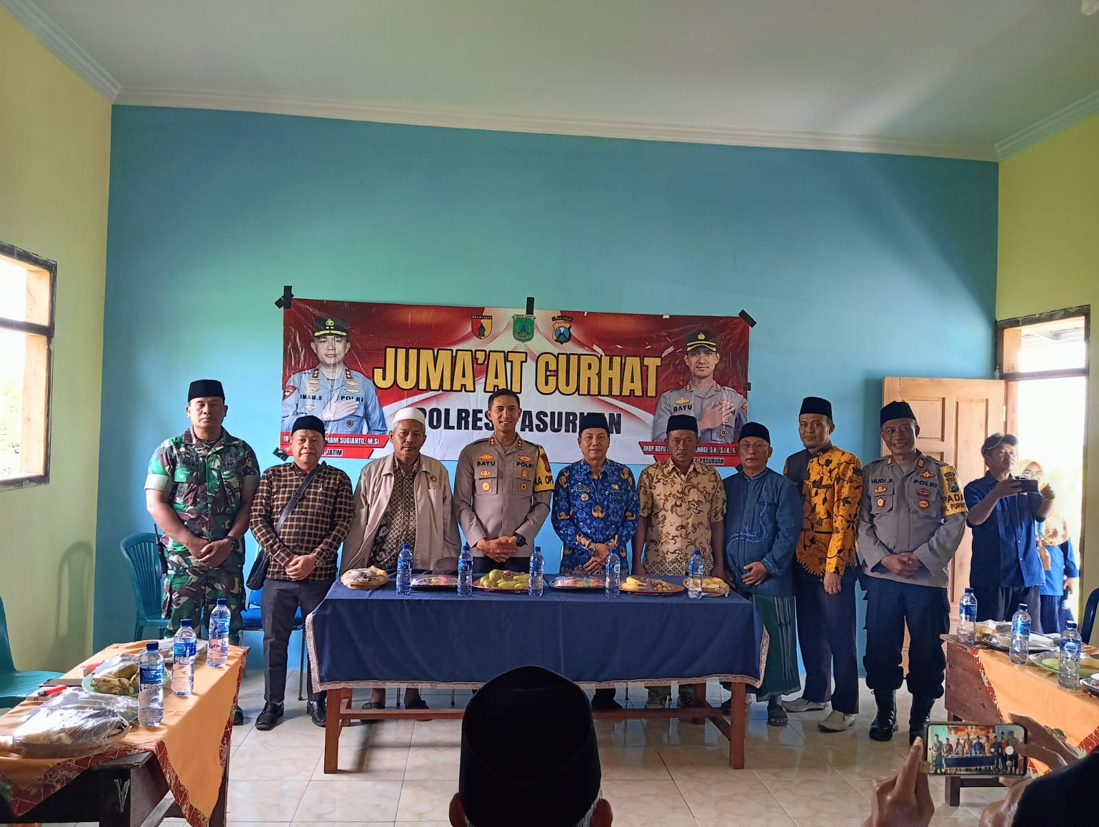 Tak Hanya Jum’at Curhat, Kapolres Pasuruan Juga Resmikan Bantuan Air Bersih Untuk Masyarakat