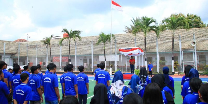 Warga Binaan Lapas Banyuwangi Ikuti Upacara Kesadaran Berbangsa dan Bernegara,” Wujud Cinta Tanah Air “