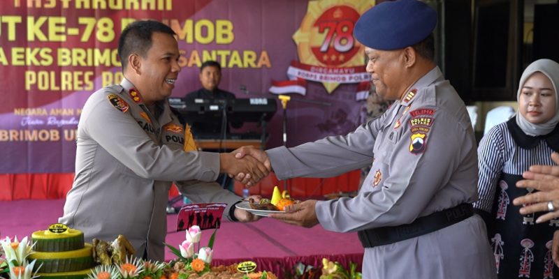 Tasyakuran HUT Ke-78 Brimob, Kapolres Batang Minta Semangat Melayani Masyarakat