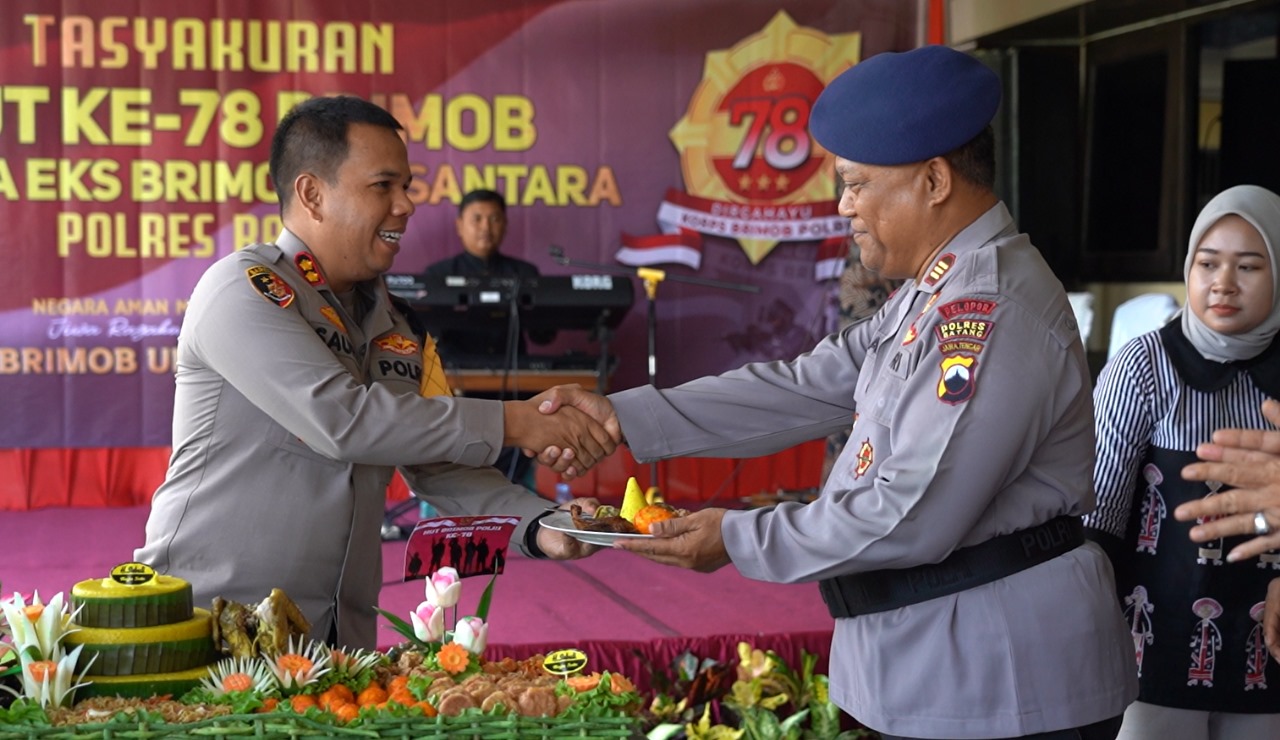 Tasyakuran HUT Ke-78 Brimob, Kapolres Batang Minta Semangat Melayani Masyarakat