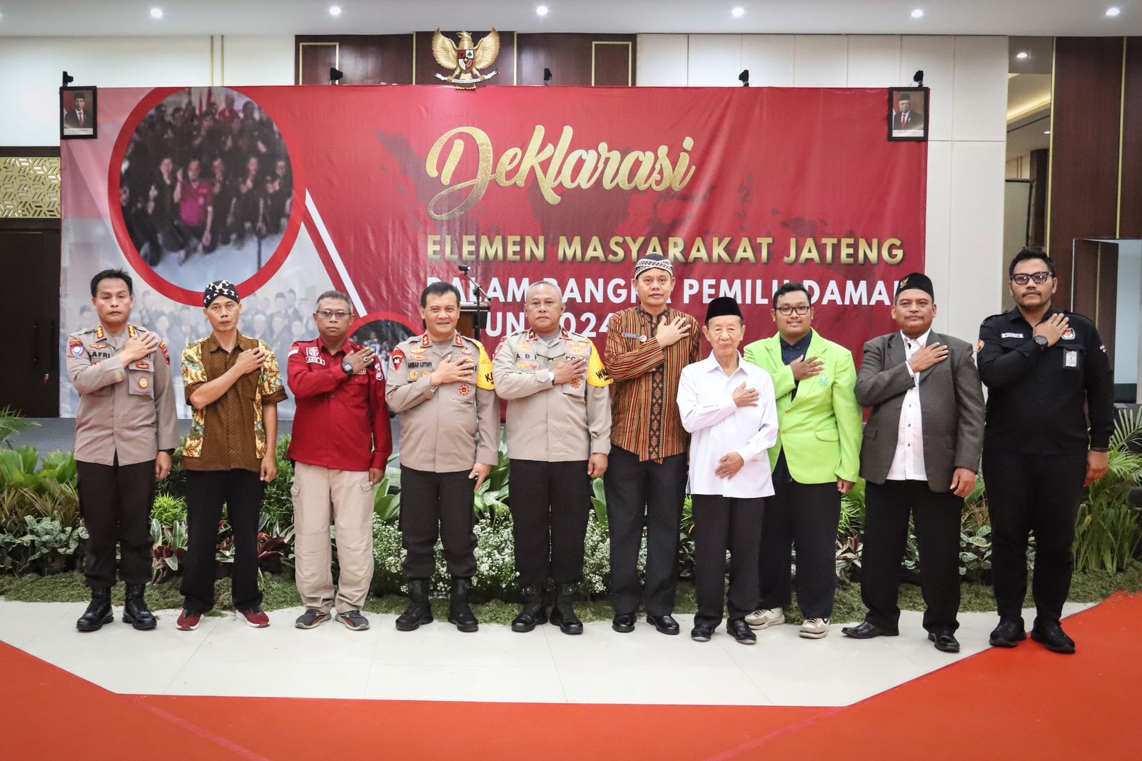 Polda Jateng Gelar Deklarasi Damai : Satgas Cooling System Bersama Masyarakat untuk Pemilu 2024 Aman dan Terkendali