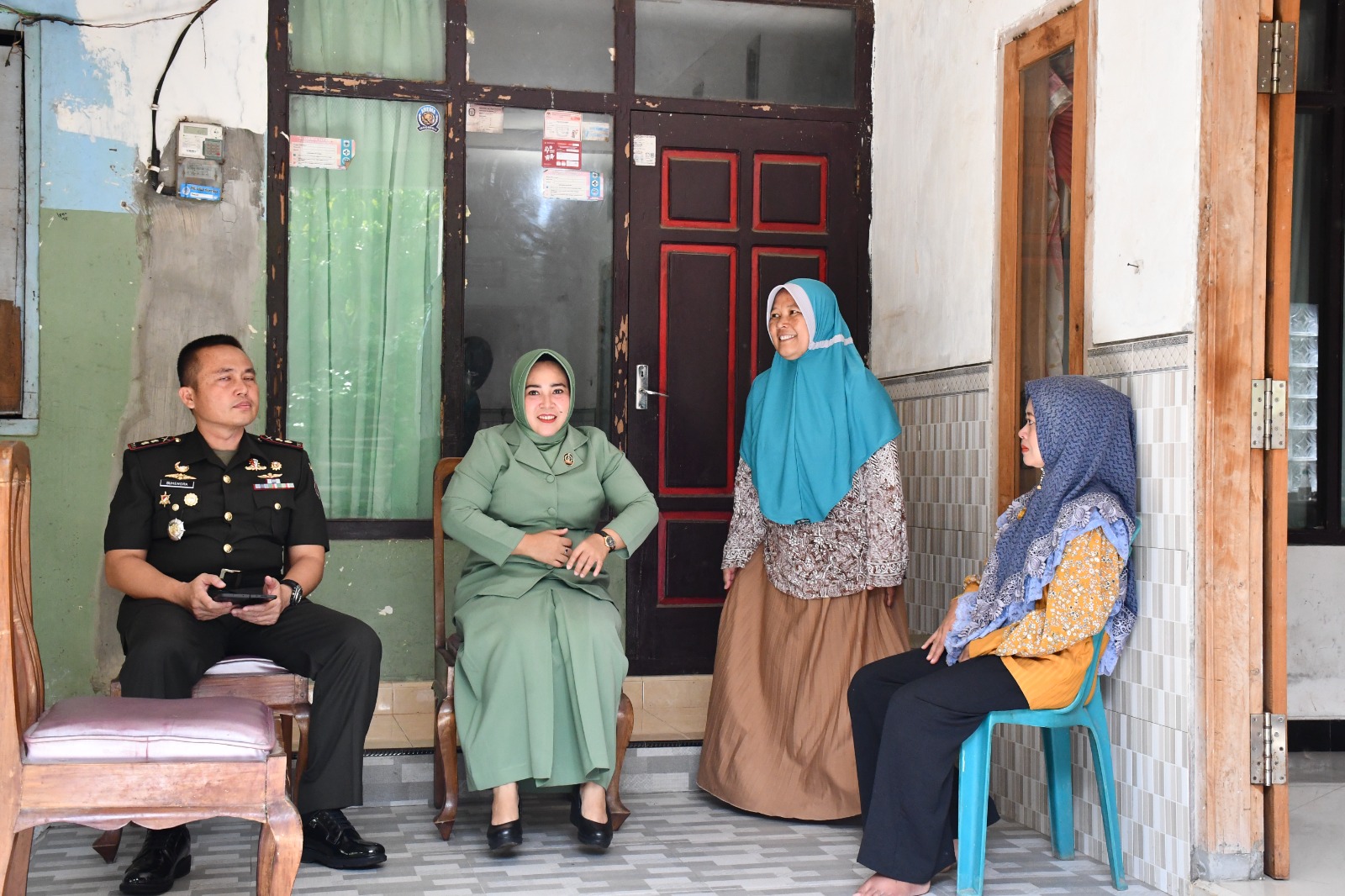 HUT Korem 083/Bdj, Dandim 0822 Bersama Ketua Persit KCK Cab. XXXVI Gelar Anjangsana
