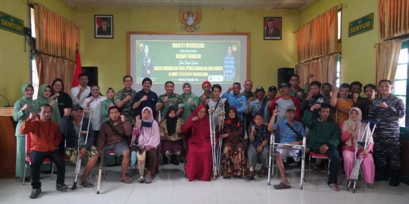 Sinergi Korem Wijayakusuma, Kick Andy Foundation dan Yayasan Smile Train Bakti Sosial Bantu Kaki Palsu, Operasi Katarak Serta Bibir Sumbing