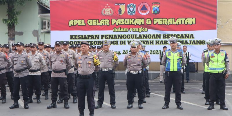 Polres Lumajang Gelar Apel Siaga Bencana Hidrometeorologi Guna Antisipasi Bencan