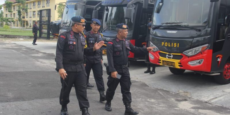 Brimob Kalteng Laksanakan Apel Gelar Satuan dan Cek Kesiapan Personel
