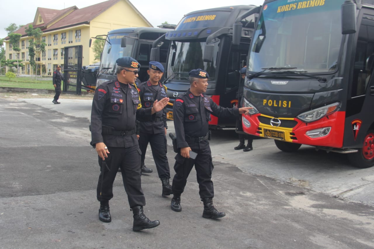 Brimob Kalteng Laksanakan Apel Gelar Satuan dan Cek Kesiapan Personel