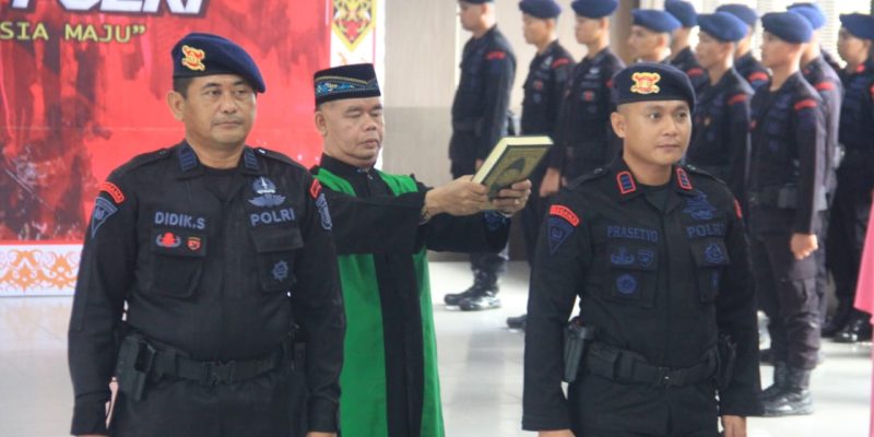 Brimob Kalteng Gelar Sertijab Wadanden Gegana