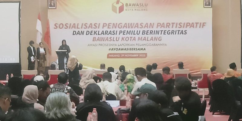 Bawaslu Kota Malang Deklarasikan Pemilu Damai Beritregitas