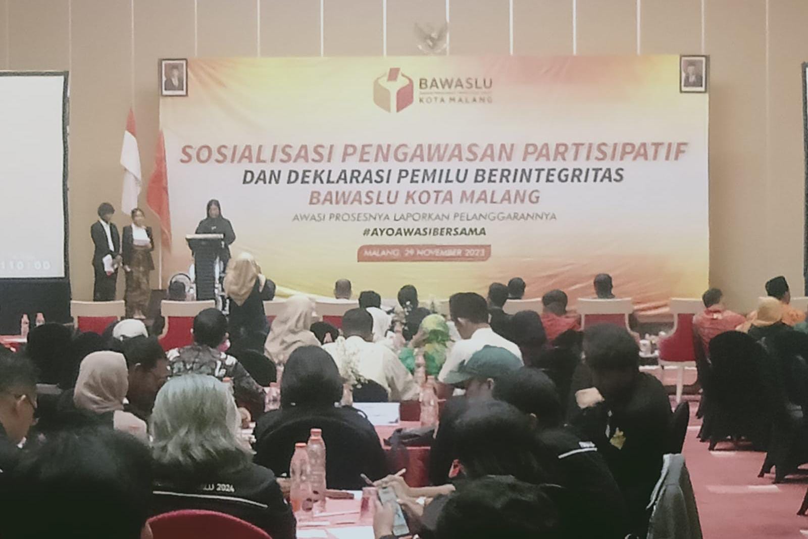 Bawaslu Kota Malang Deklarasikan Pemilu Damai Beritregitas