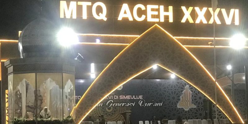Kafilah Aceh Timur Cabang Tilawah Putri Tampil Prima di Arena Utama